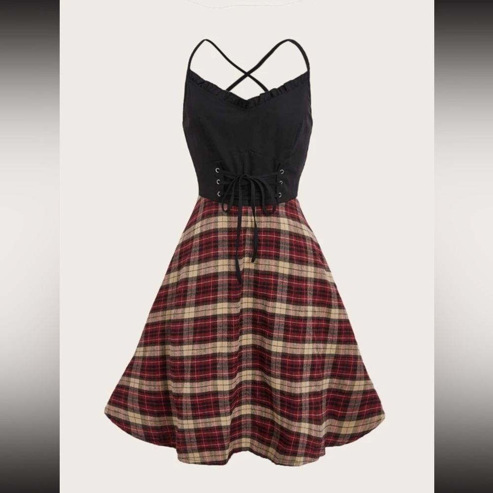 ⚡️Plaid Print Dress